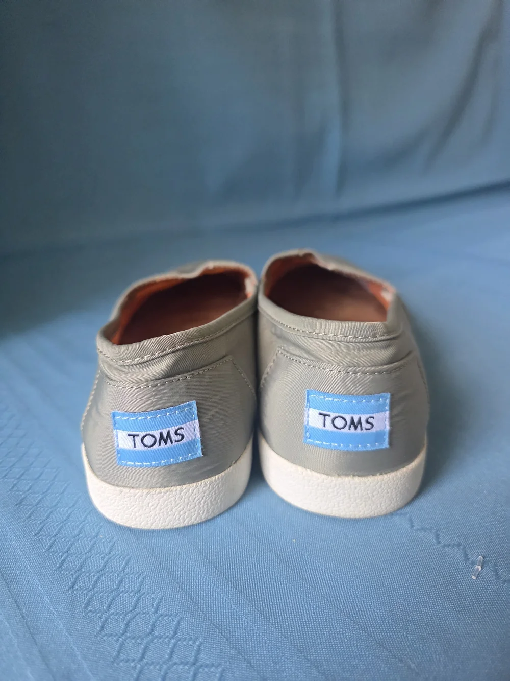 TOMS Gray Slip-On Canvas Shoes Women’s 7.5